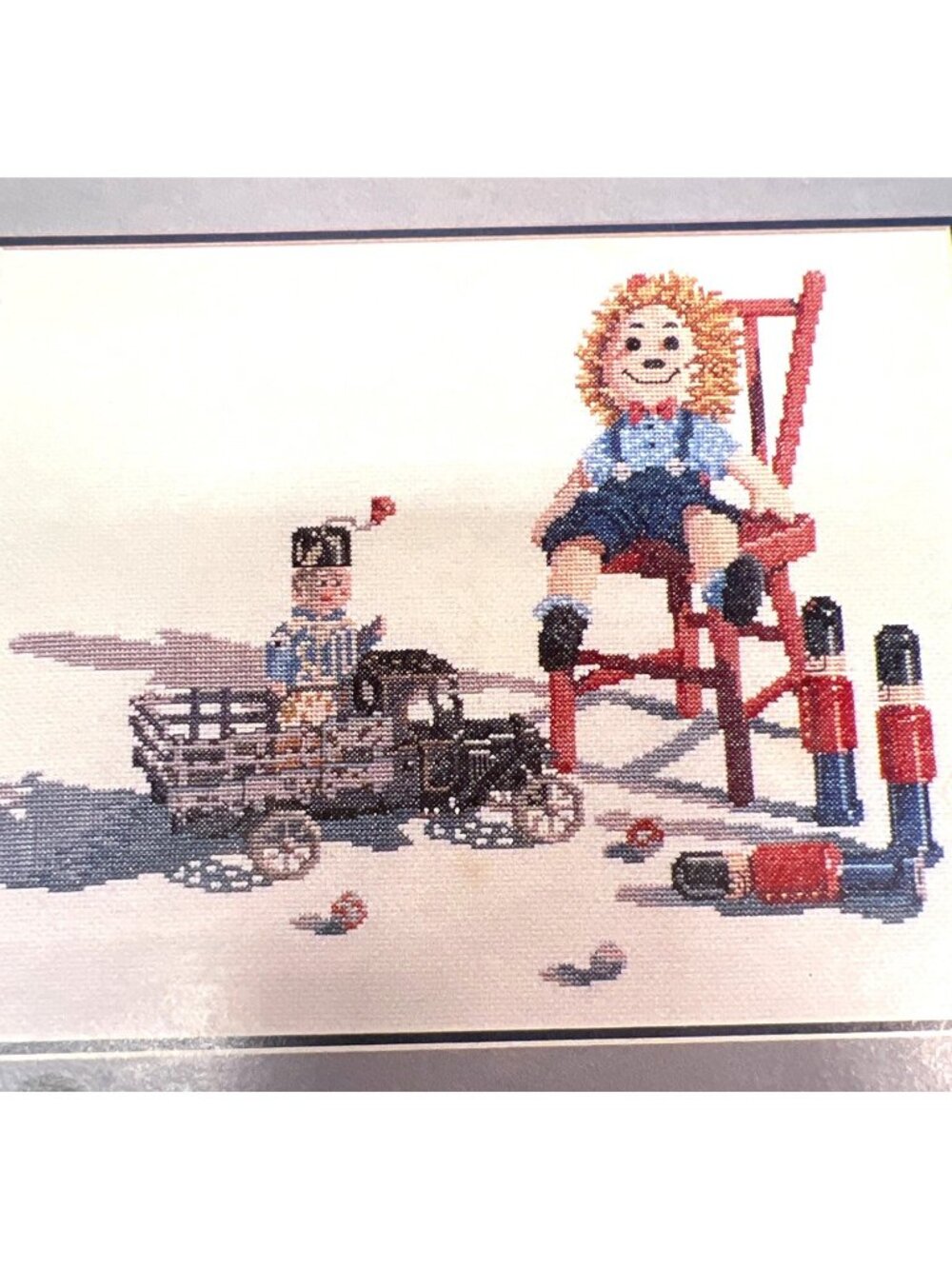 Jerrys Friends Cross-Stitch Pattern Featuring Vintage Toys Includes